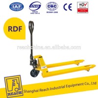 Industry used load capacity 1.8m hand manual pallet truck forklift