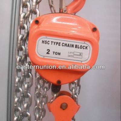 Low price HSC type manual chain hoist cranes, construction mini hoist cranes, manual chain pulley block