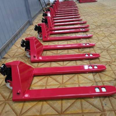 hot sale 3t 1220/685mm AC ISO PU wheel manual pallet truck