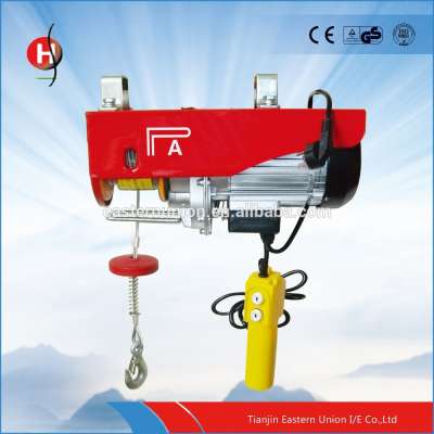 High quality PA wire rope mini electric hoist 500-1000kg CE certified mini electric hoist