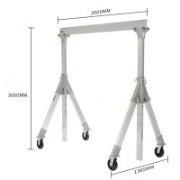 KLD customized  portable folding aluminum gantry crane, 0.5 Ton 1 Ton  factory price