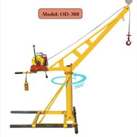 Outdoor Roof Single Pipe Mini Construction Crane small car lifting from beijing