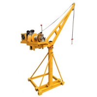 Outdoor Roof Single Pipe Mini Hoist portable Crane small car lifting from beijing